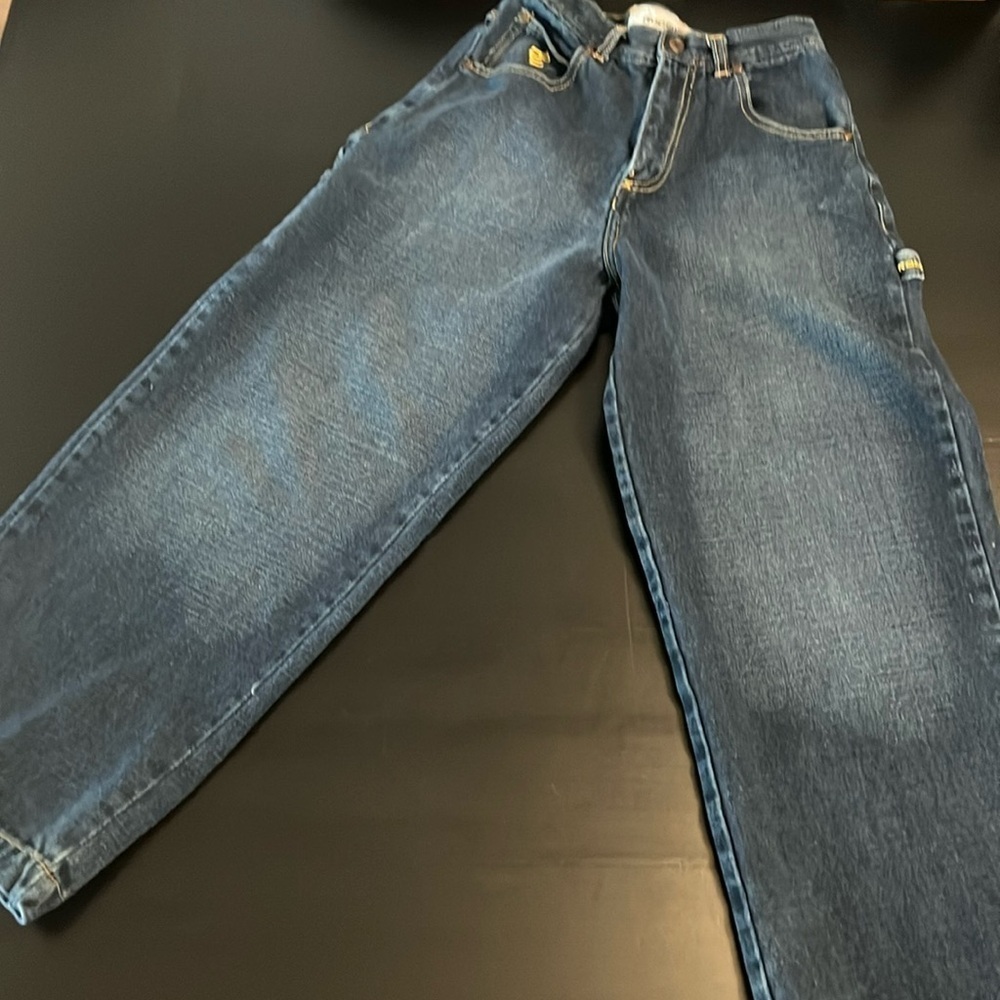 Rocawear Boys Carpenter Jeans‎ Dark Wash Blue Denim Size 12 Straight Leg